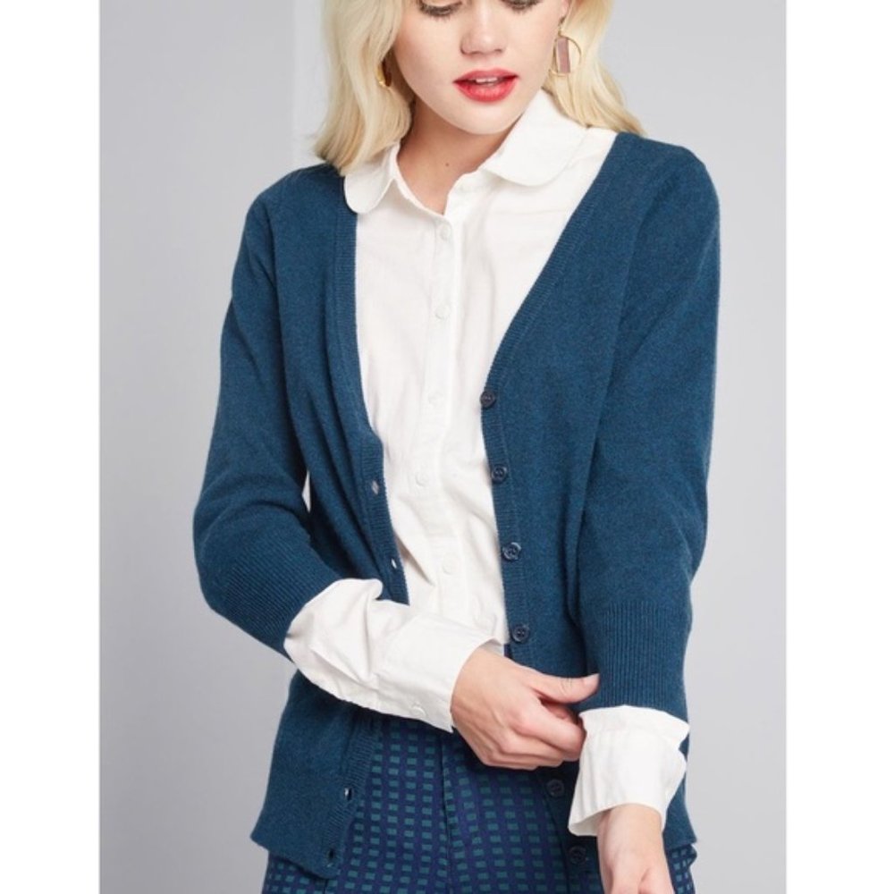 NEW ModCloth Charter School Cashmere Cardigan 4X